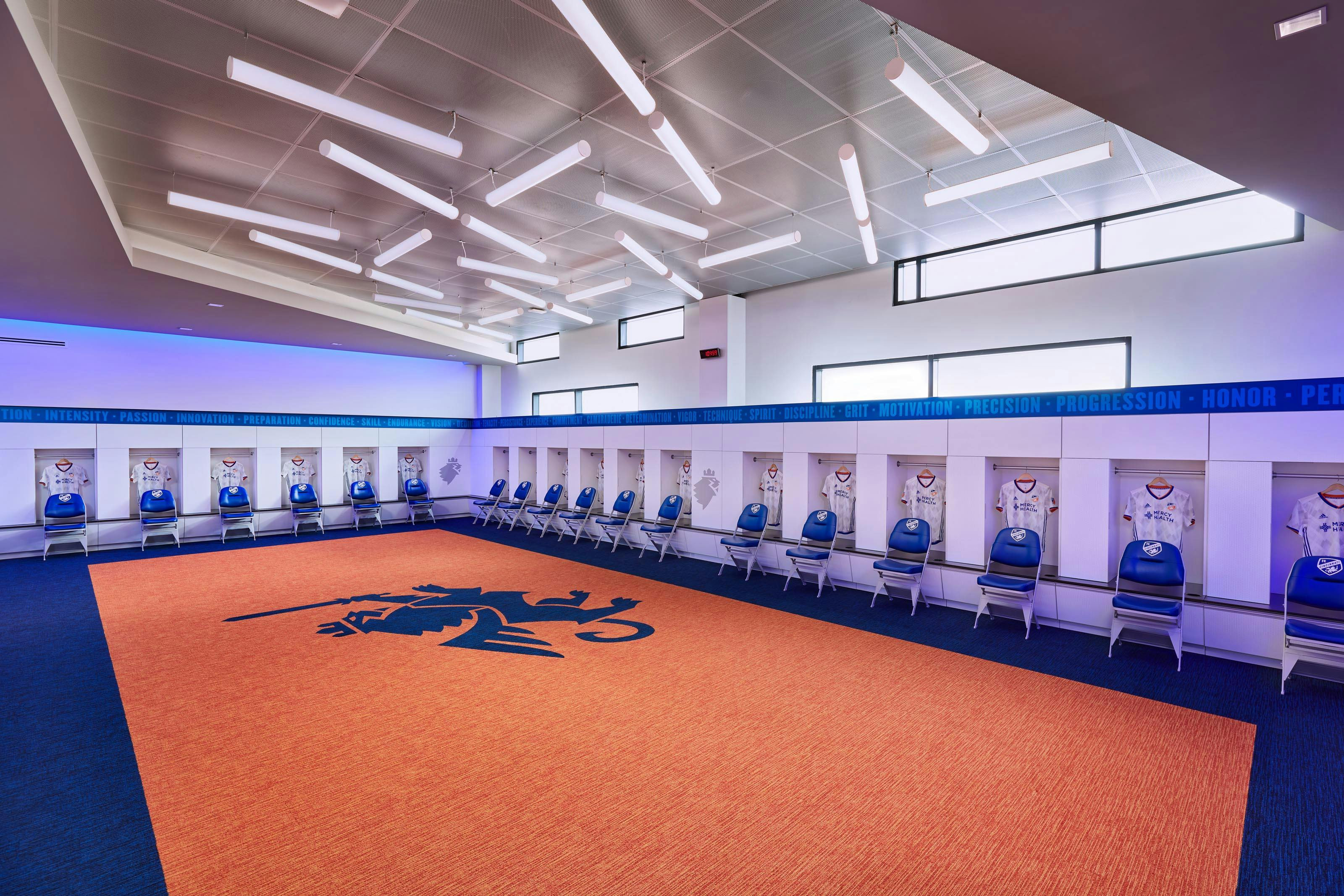 Mercy Health Cincinnati Bengals suite interior design on Behance