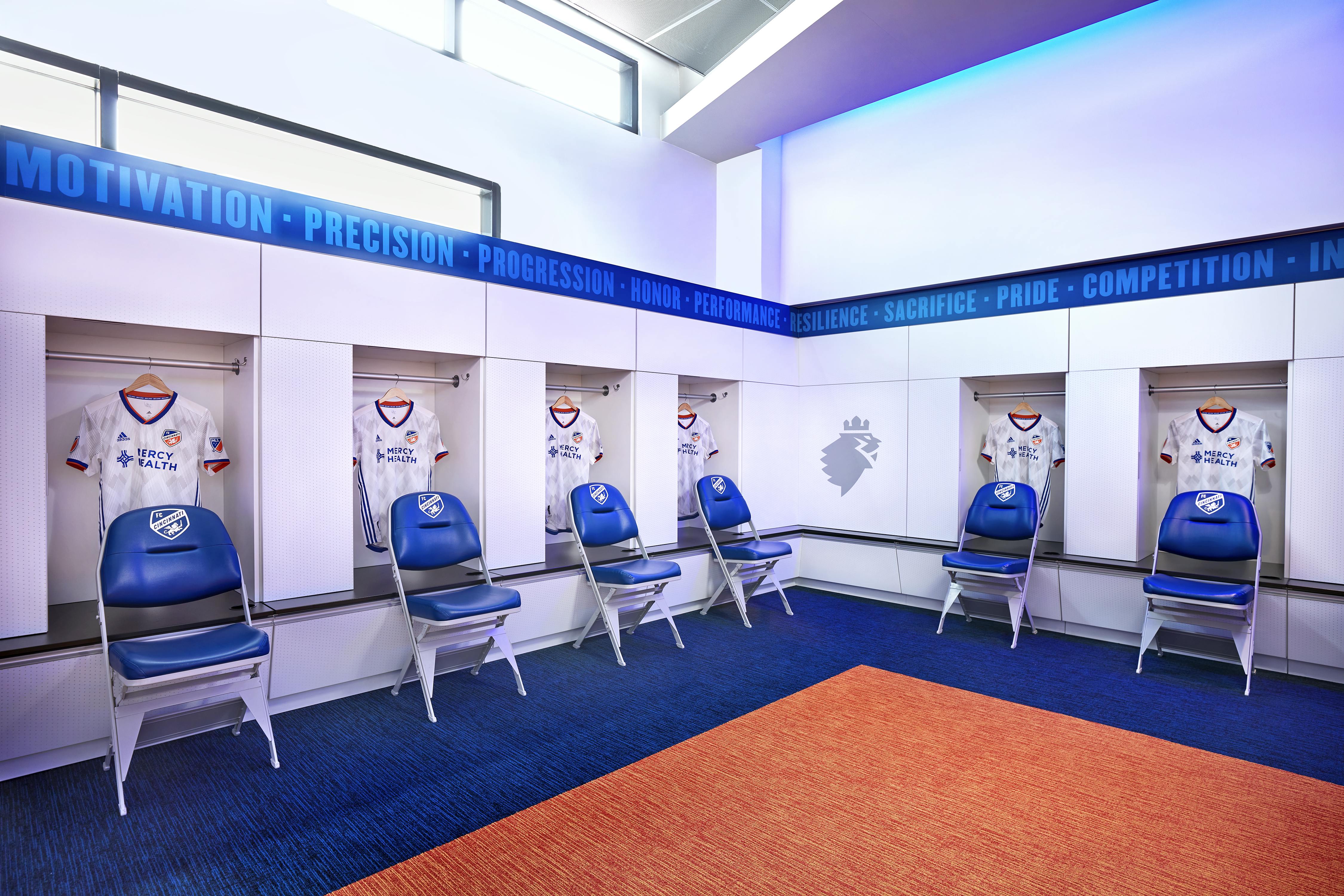 Mercy Health Cincinnati Bengals suite interior design on Behance