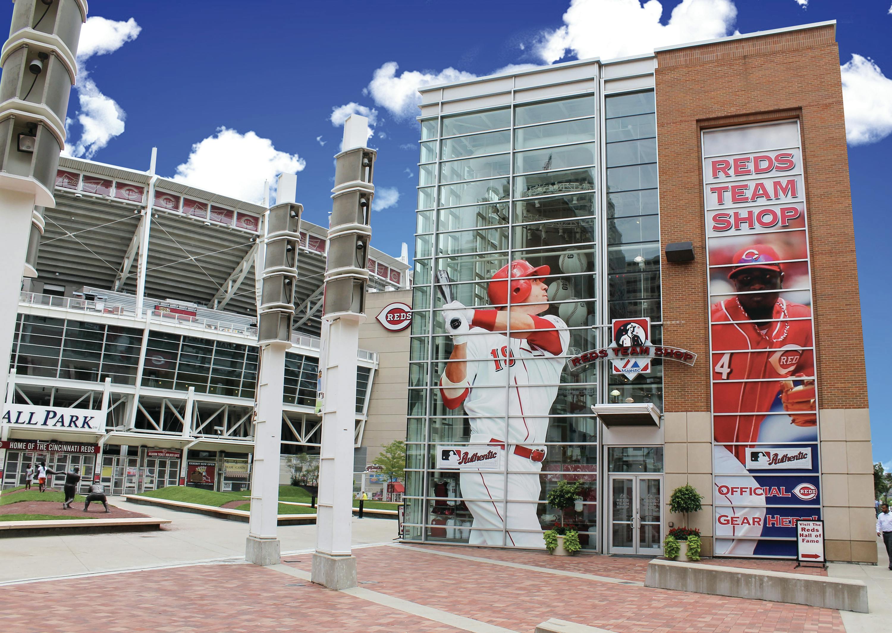 Reds Hall Of Fame Shop Design  Professional Stadium Architect