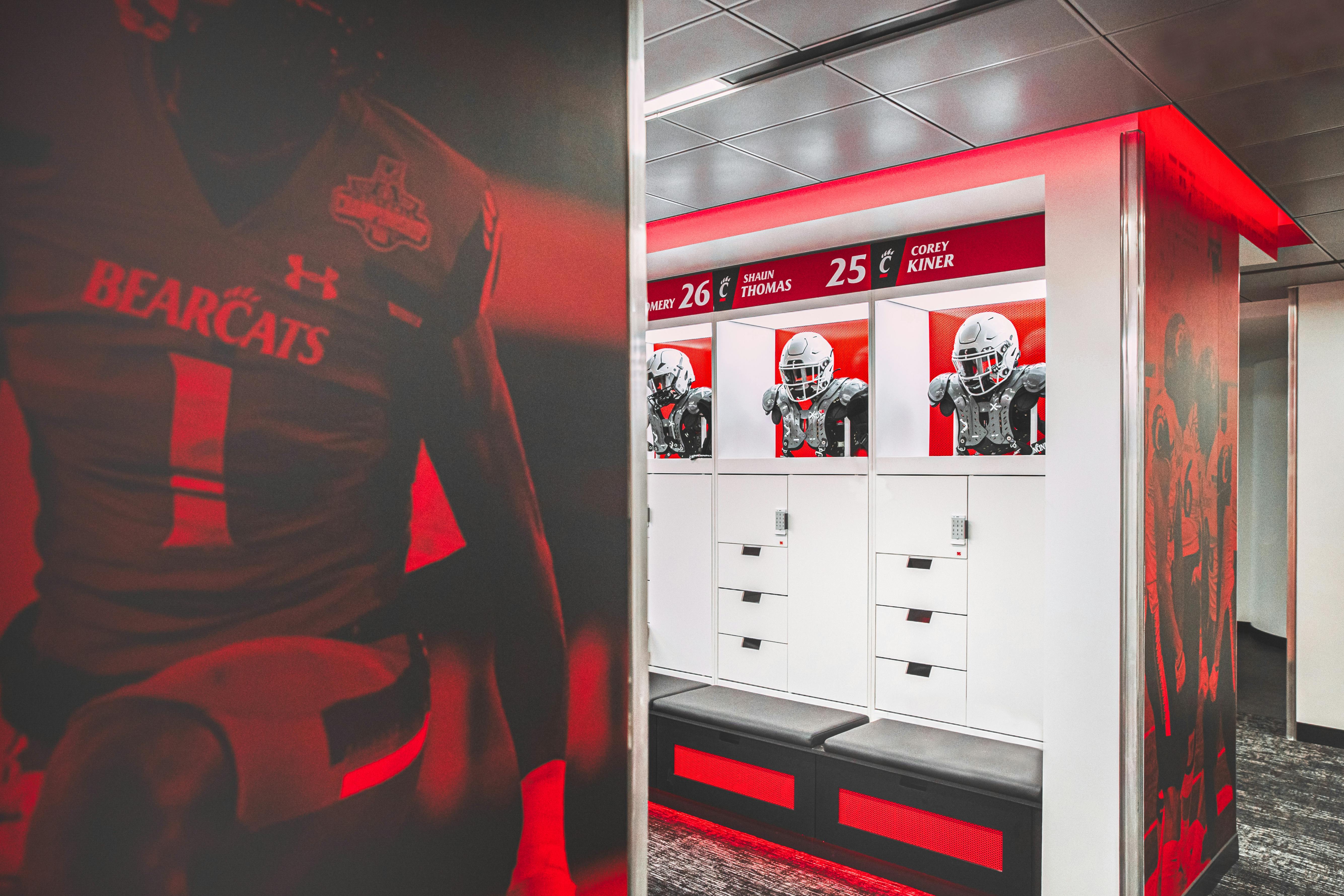 UC unveils new football locker room